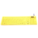 Flexible 2006 mini keyboard, gul